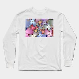 Spring Flowers Pattern Long Sleeve T-Shirt